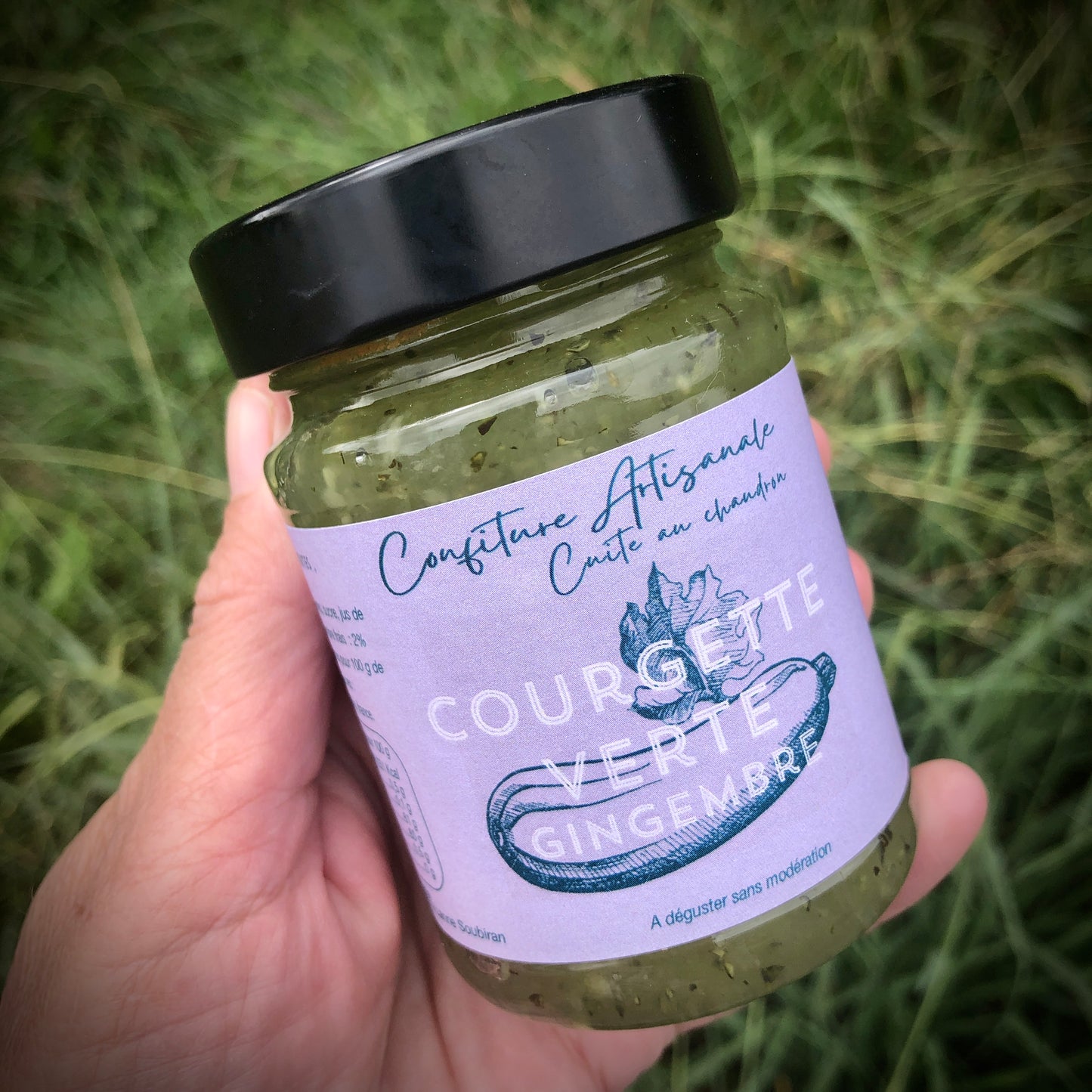 Confiture  de Courgettes vertes/Gingembre frais