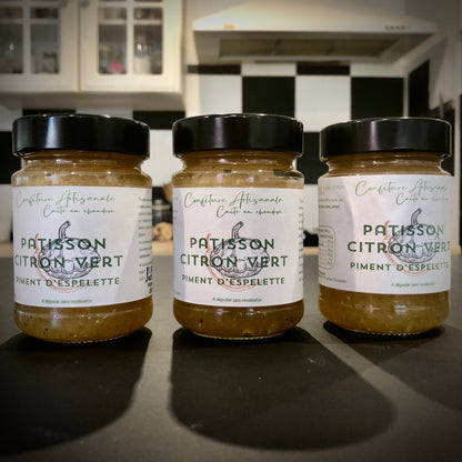 Confiture Pâtisson/ Citron vert/ Piment d'Espelette