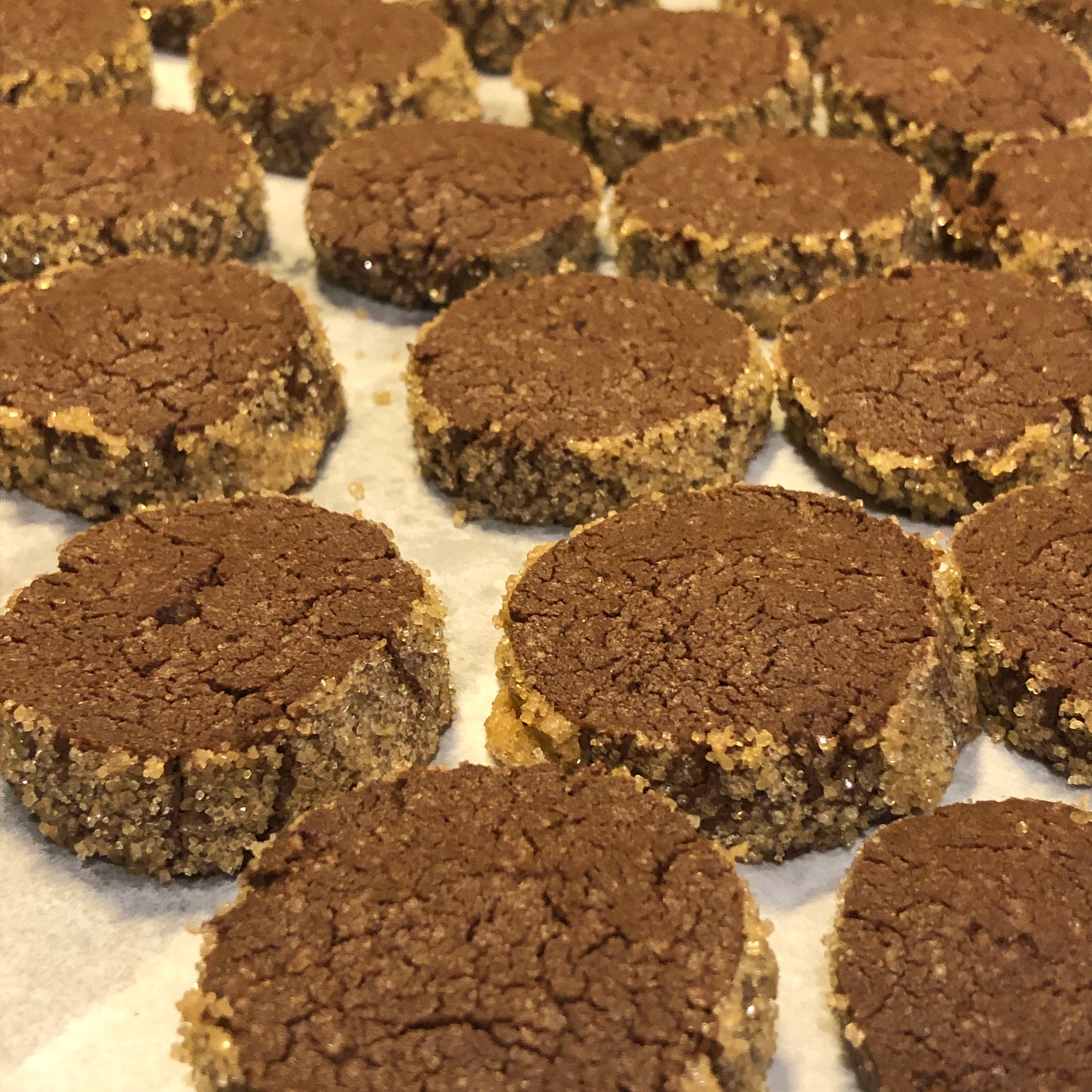 Biscuits diamant au chocolat sans gluten