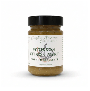 Confiture Pâtisson/ Citron vert/ Piment d'Espelette